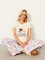 FatFace Natalie Book Graphic Tee - صورة 5 من 6