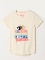FatFace Natalie Book Graphic Tee - صورة 6 من 6