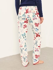 FatFace Eva Ivory Bow Pyjama Bottoms - Image 2 of 8