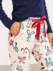 FatFace Eva Ivory Bow Pyjama Bottoms - Image 3 of 8