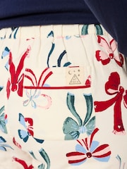 FatFace Eva Ivory Bow Pyjama Bottoms - Image 5 of 8