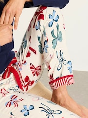 FatFace Eva Ivory Bow Pyjama Bottoms - Image 6 of 8