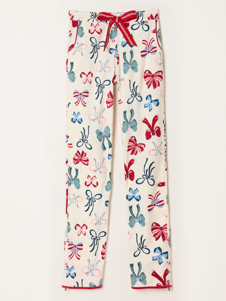 FatFace Eva Ivory Bow Pyjama Bottoms - Image 8 of 8 FatFace Eva Ivory Bow Pyjama Bottoms - Image 8 of 8