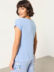 FatFace Ivy Light Blue Puffin Pyjama Top - Image 2 of 5
