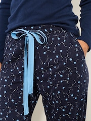 FatFace Harper Navy Star Cuffed Pyjama Bottoms - Image 4 of 5