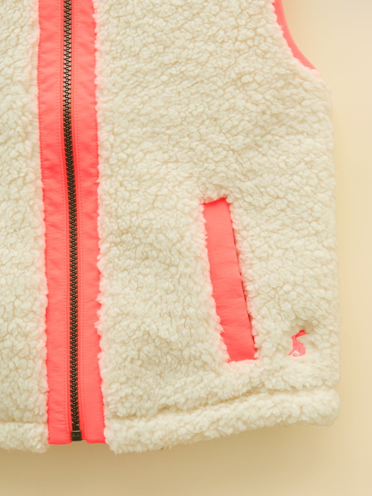 Grädde - Joules Flickors Tilly Fleece Gilets - Bild 5 av 5