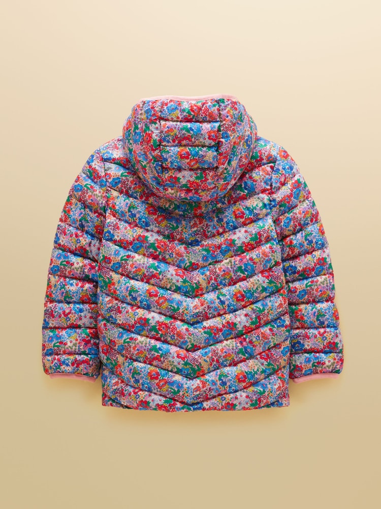 Pink Ditsy - Joules – Cairn – wasserabweisender, wattierter Kindermantel mit Kapuze - Bild 2 von 4 Pink Ditsy - Joules – Cairn – wasserabweisender, wattierter Kindermantel mit Kapuze - Bild 2 von 4