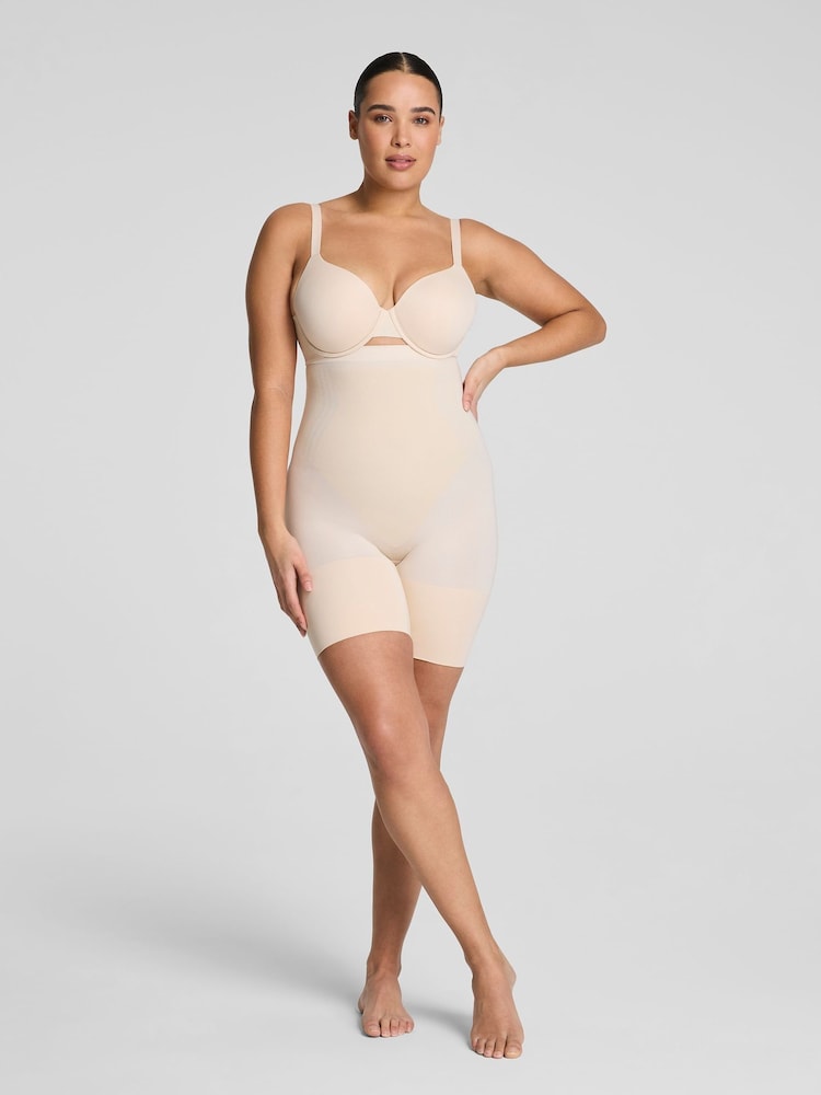 SPANX Cream Sculpt™ Go Figure High Waist Mid Thigh Shorts - Image 1 of 5