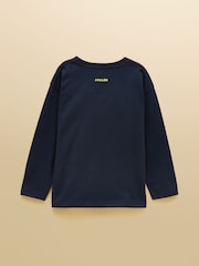 Mornarice - Joules Boys' Finlay Long Sleeve Applique Graphic T-Shirt - Slika 2 od 5
