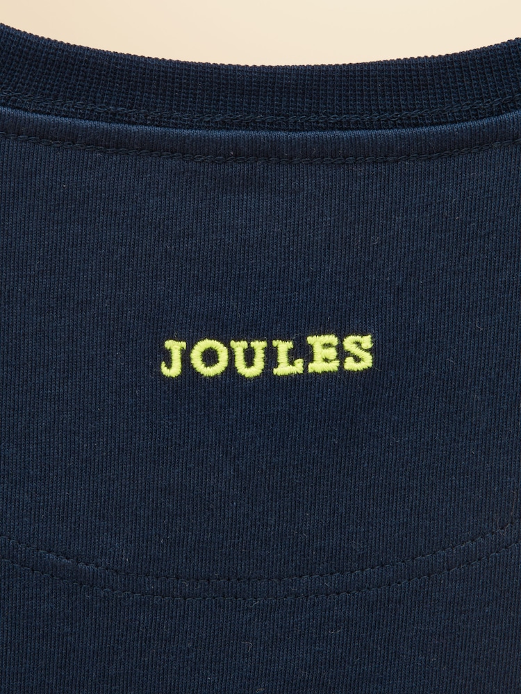 Mornarice - Joules Boys' Finlay Long Sleeve Applique Graphic T-Shirt - Slika 5 od 5