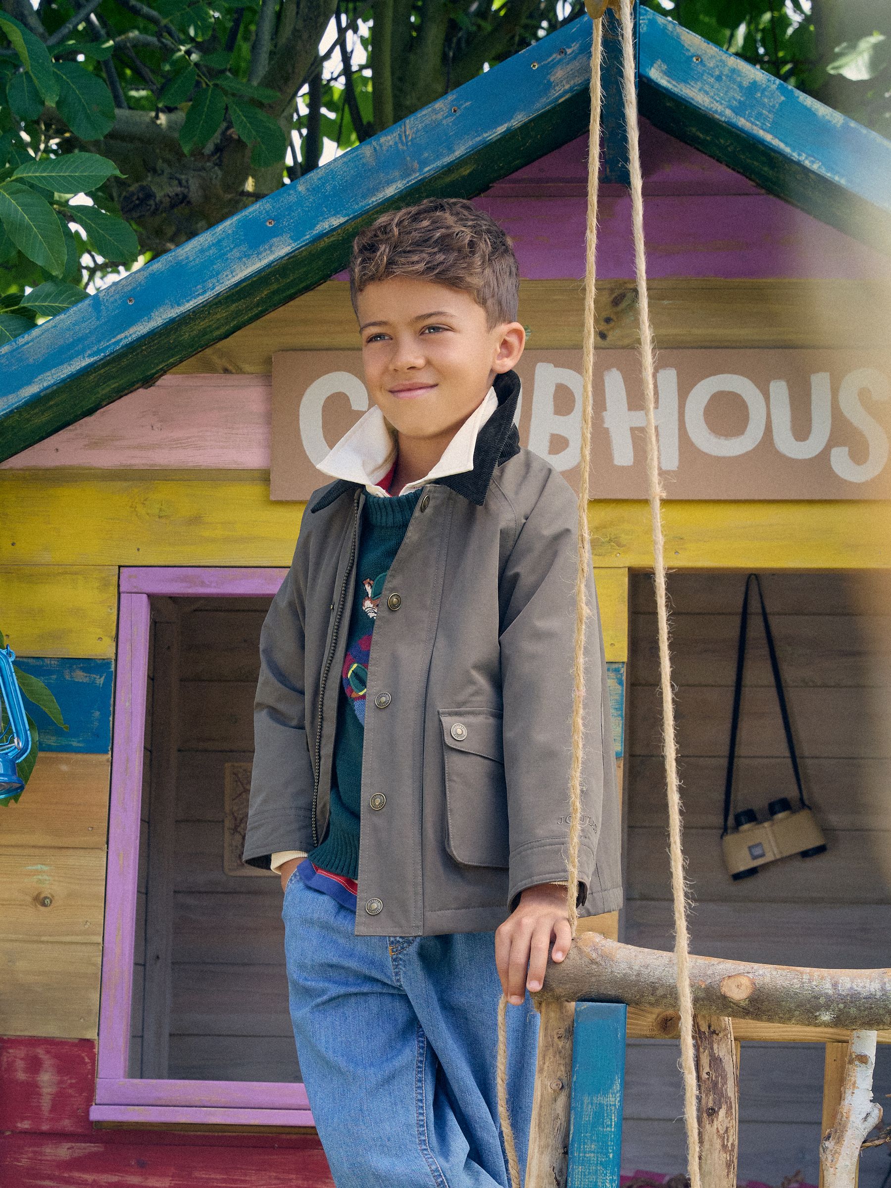 Joules Men's Dark Green Boys' Kingsley Barn Jacket