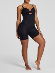 SPANX Black Sculpt™ Go Figure High Waist Mid Thigh Shorts - Image 1 of 6