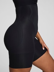 SPANX Black Sculpt™ Go Figure High Waist Mid Thigh Shorts - Image 2 of 6