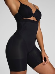 SPANX Black Sculpt™ Go Figure High Waist Mid Thigh Shorts - Image 3 of 6