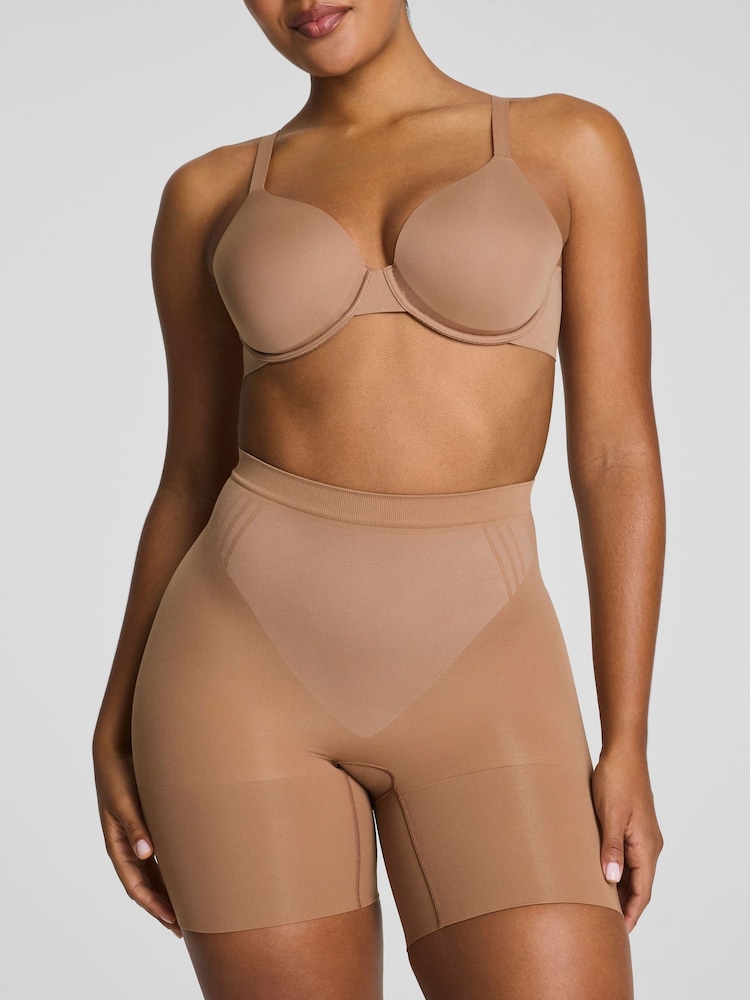 SPANX Brown Sculpt™ Go Figure Mid Thigh Shorts - Image 2 of 5