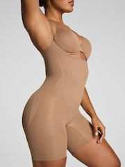 SPANX Light Brown Sculpt™ Go Figure Open Bust Mid Thigh Bodysuit - Image 2 of 5