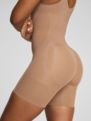 SPANX Light Brown Sculpt™ Go Figure Open Bust Mid Thigh Bodysuit - Image 4 of 5