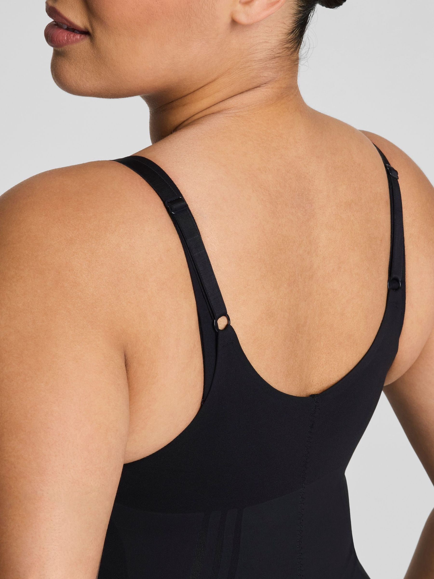 Buy SPANX Black GoFigure Firm Control Open-Bust Mid-Thigh Bodysuit