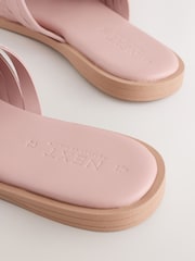 Pale Pink Forever Comfort® Weave Mule Sandals - Image 4 of 5