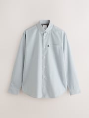 Green Regular Fit Easy Iron Button Down Long Sleeve Oxford Shirt - Image 5 of 7