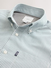 Green Regular Fit Easy Iron Button Down Long Sleeve Oxford Shirt - Image 6 of 7