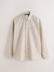 White Regular Fit Easy Iron Button Down Long Sleeve Oxford Check Shirt - Image 6 of 8