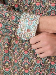 Brown Floral N. Premium Regular Fit Long Sleeve Shirt - Image 6 of 9