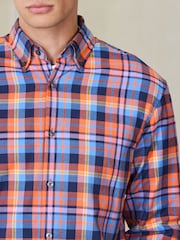 Blue Check Soft Touch Smart Long Sleeve Shirt - Image 2 of 8