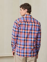 Blue Check Soft Touch Smart Long Sleeve Shirt - Image 3 of 8