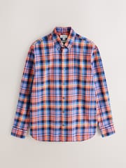 Blue Check Soft Touch Smart Long Sleeve Shirt - Image 6 of 8
