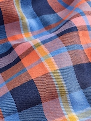 Blue Check Soft Touch Smart Long Sleeve Shirt - Image 7 of 8