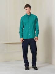 Green Check Soft Touch Smart Long Sleeve Shirt - Image 2 of 9