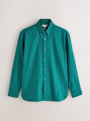 Green Check Soft Touch Smart Long Sleeve Shirt - Image 7 of 9