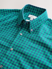 Green Check Soft Touch Smart Long Sleeve Shirt - Image 9 of 9