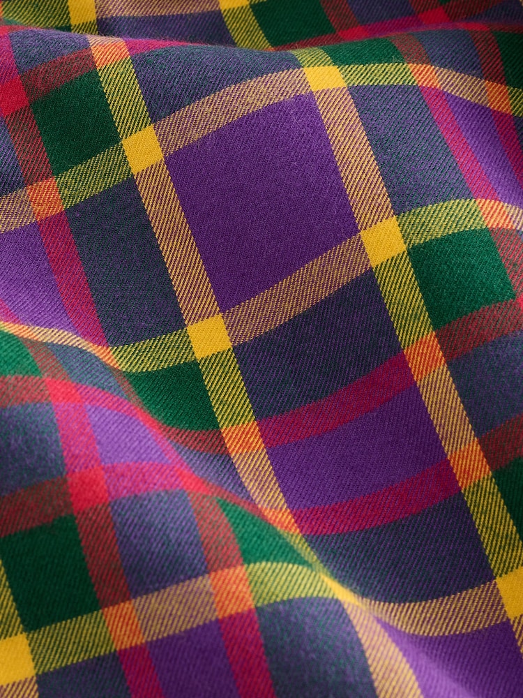 Purple N. Premium Check Soft Touch Smart Long Sleeve Shirt - Image 10 of 10 Purple N. Premium Check Soft Touch Smart Long Sleeve Shirt - Image 10 of 10