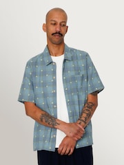 Folk Blue Gabe Yellow Flower Check Shirt - Image 5 of 10