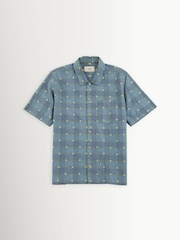 Folk Blue Gabe Yellow Flower Check Shirt - Image 8 of 10