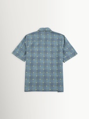Folk Blue Gabe Yellow Flower Check Shirt - Image 9 of 10