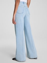 SPANX Blue Petite Shape™ Authentic 360 Wide Leg Jeans - Image 4 of 7