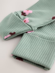 Orange Floral Baby Sleepsuits 4 Pack (0mths-3yrs) - Image 11 of 14