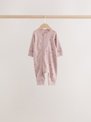 Orange Floral Baby Sleepsuits 4 Pack (0mths-3yrs) - Image 4 of 14