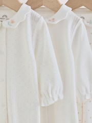 White Collar Baby Sleepsuits 3 Pack (0-2yrs) - Image 11 of 14