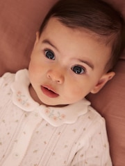 White Collar Baby Sleepsuits 3 Pack (0-2yrs) - Image 2 of 4