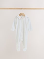 White Collar Baby Sleepsuits 3 Pack (0-2yrs) - Image 8 of 14