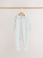 White Collar Baby Sleepsuits 3 Pack (0-2yrs) - Image 9 of 14