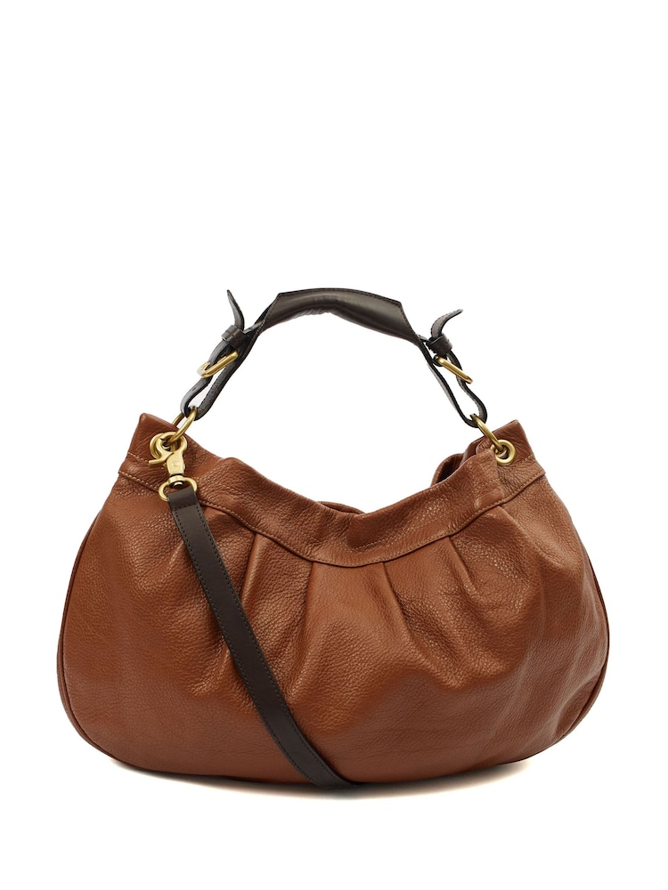 The Handbag Clinic Mulberry Oak Mitzy East West Brown Tote Bag - Image 2 of 7