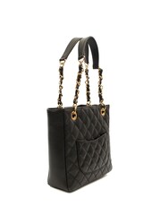The Handbag Clinic Black Chanel Petite Shopping Tote Bag - Image 3 of 7
