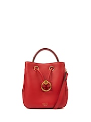 The Handbag Clinic Red Mulberry Hibiscus Hampstead Small Bucket Bag - Image 1 of 7