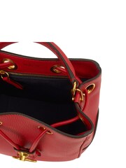 The Handbag Clinic Red Mulberry Hibiscus Hampstead Small Bucket Bag - Image 6 of 7