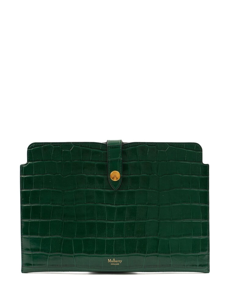 Mulberry Jungle Green Studded Pouch Bag - Image 1 of 7